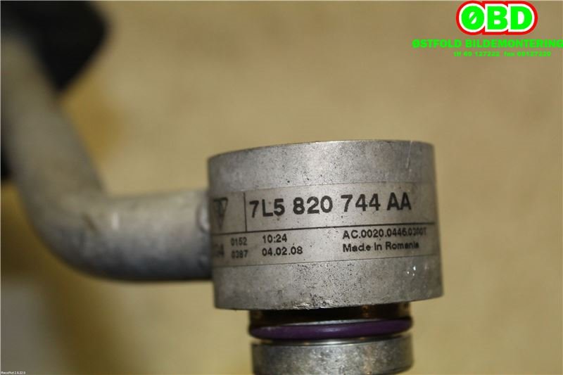 Aircondition rør til Porsche Cayenne 2007-2010 (Fase 2) (9PA) (9PA) (PORSCHE||7L5820744AA)