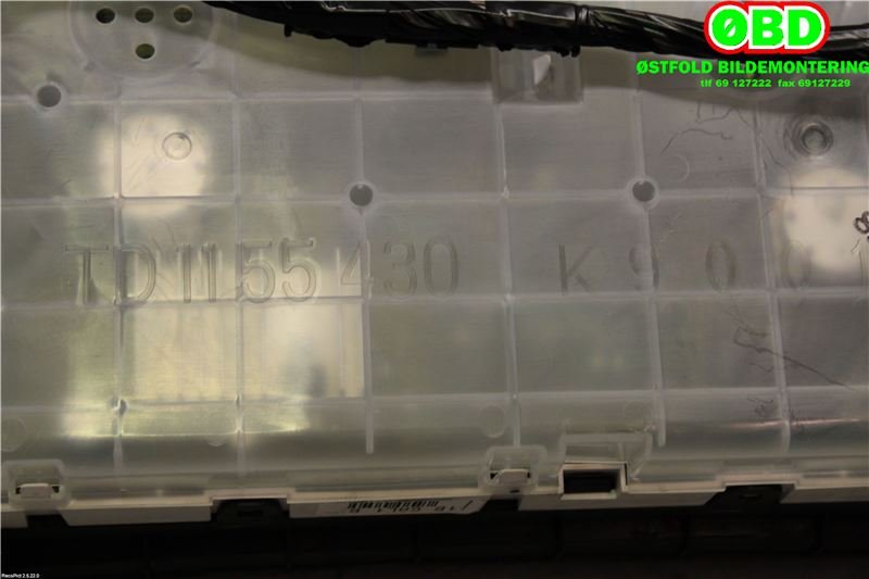 Instrumentpanel til Mazda 6 2008-2010 (Type II, Fase 1) (MAZDA|GAL155471B|)