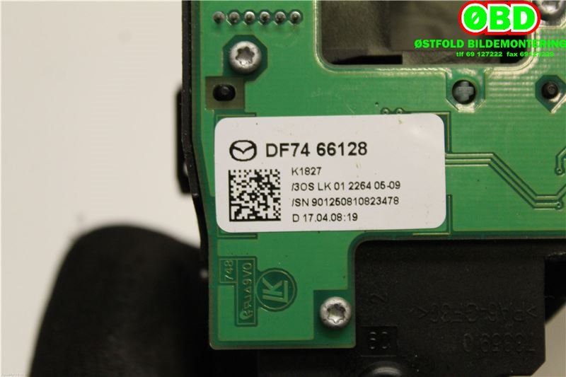 Bryter visker til Mazda 6 2008-2010 (Type II, Fase 1) (MAZDA|DF7466128|)