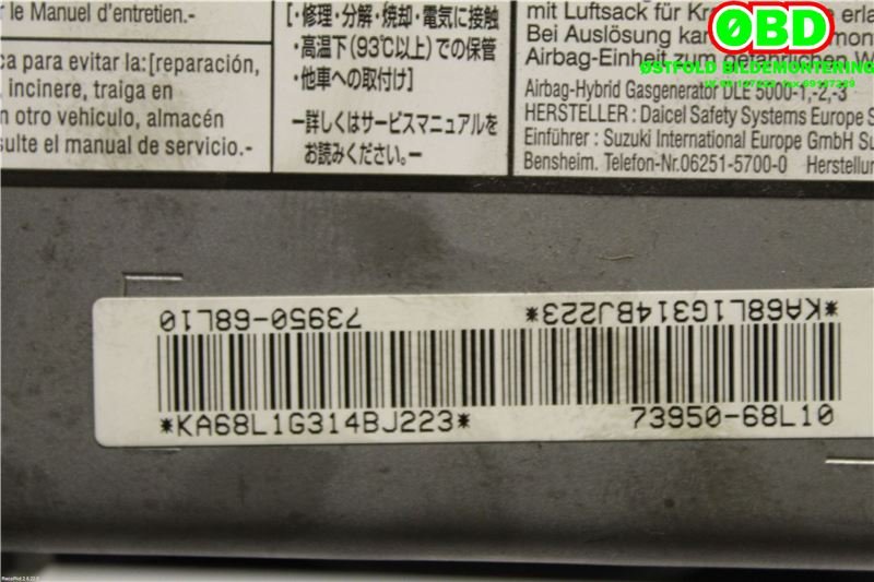 Airbag kne til Suzuki Swift 2011-2017 (SUZUKI|73950-68L10-S1S|)