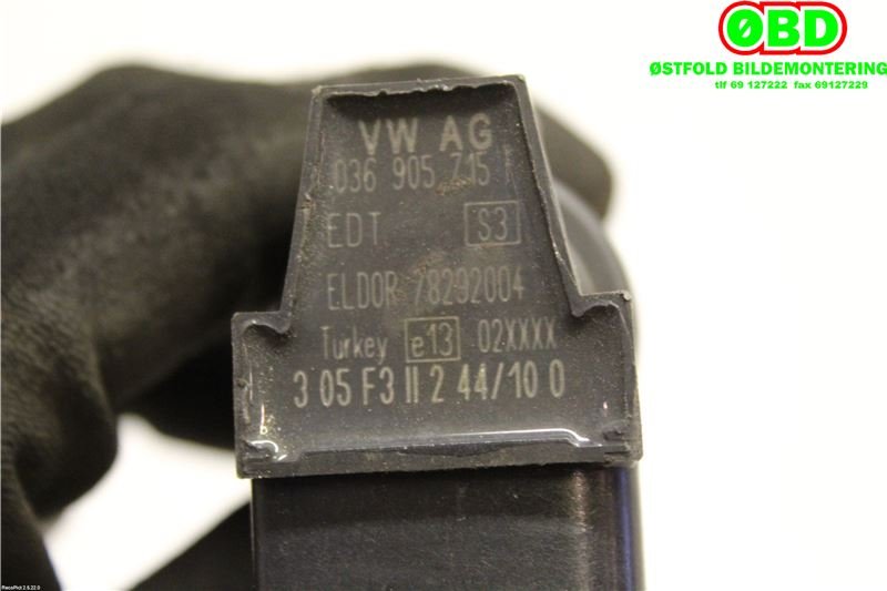 Coil elektronisk til Škoda Fabia 2010-2014 (Type II, Fase 2) (SKODA|036 905 715 F|036 905 715 H|036905715F)