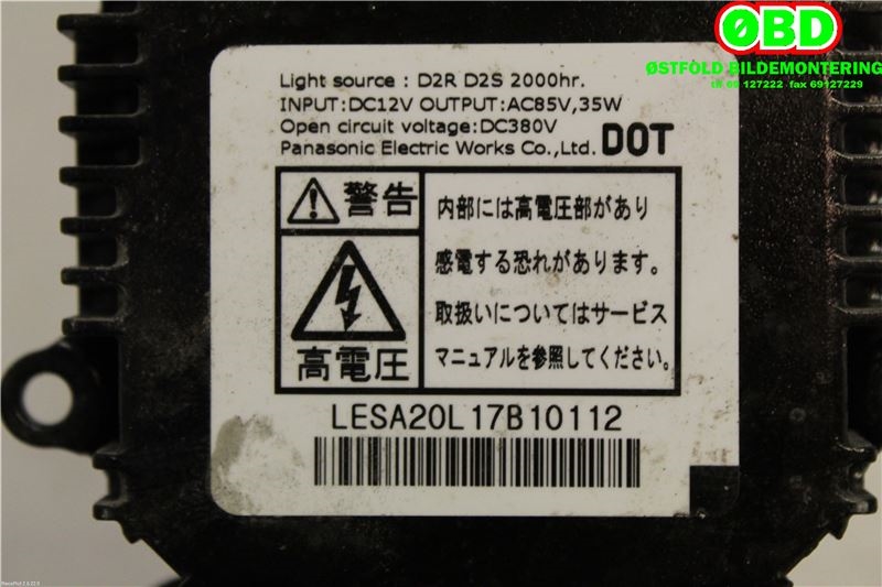 Styreenhet xenon/ballast til Suzuki Swift 2011-2017  (SUZUKI|35261-50MA0|)
