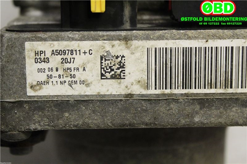 Servo pumpe elektrisk til Citroën C4 2004-2011 (Type I)  (CITROEN|4007SR|1623832080|)