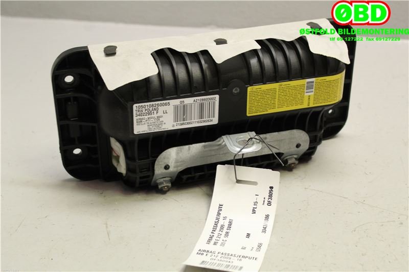 Airbag passasjer til Mercedes E-Klasse 2009-2013 (Fase 1) (W212) (W212) (MERCEDES|A 212 860 30 02||2128603002)
