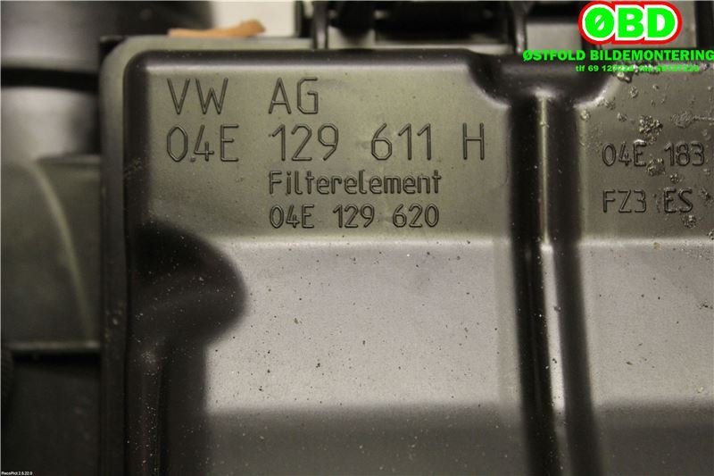Luftfilterboks til VW Polo 2014-2017 (Type V, Fase 2) (VOLKSWAGEN|04E 129 611 H||04E129611H)