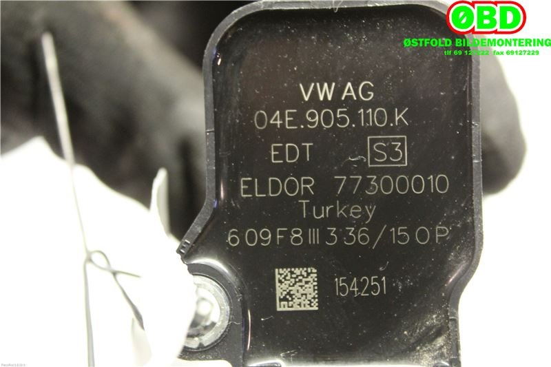 Coil elektronisk til VW Polo 2014-2017 (Type V, Fase 2)  (VOLKSWAGEN|04E 905 110 K|04E 905 110 P|04E905110K)