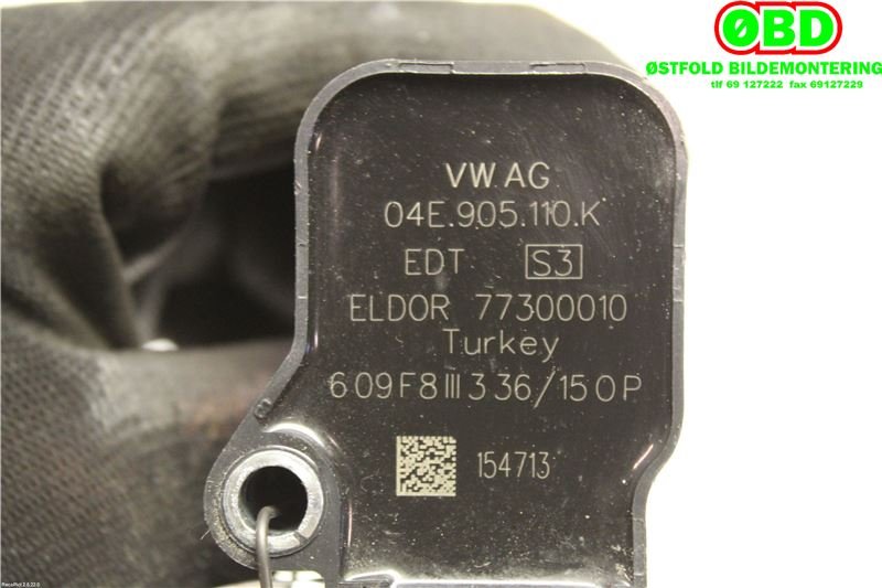 Coil elektronisk til VW Polo 2014-2017 (Type V, Fase 2)  (VOLKSWAGEN|04E 905 110 K|04E 905 110 P|04E905110K)