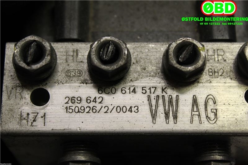 ABS sentral til VW Polo 2014-2017 (Type V, Fase 2)  (VOLKSWAGEN|6C0 614 517 K||6C0614517K)