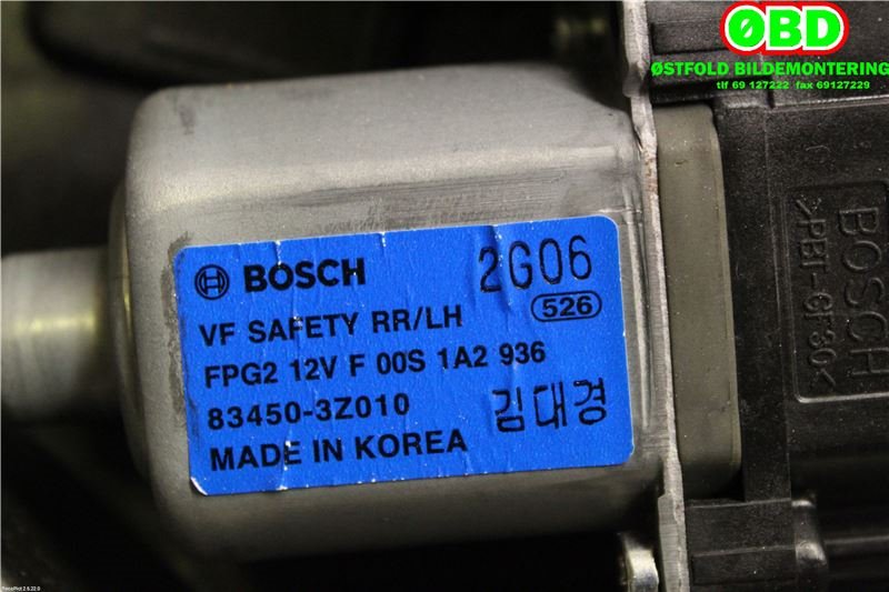 Ruteheis venstre bak til Hyundai i40 2012-2017  (HYUNDAI|834713Z000|)