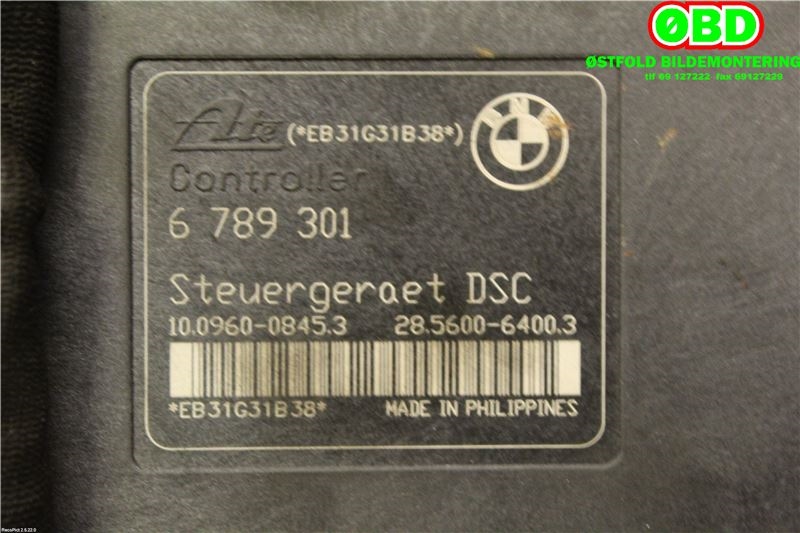 ABS sentral til BMW 3-Serie 2005-2011 (E90/E91/E92/E93) (E90/E91/E92/E93) (34 51 2 460 468|)