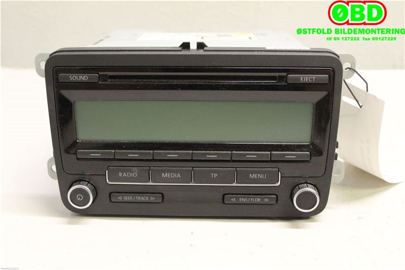 Bilstereo til VW Golf VI 2008-2012 (VOLKSWAGEN|1K0 057 187 BX||1K0035186AB)