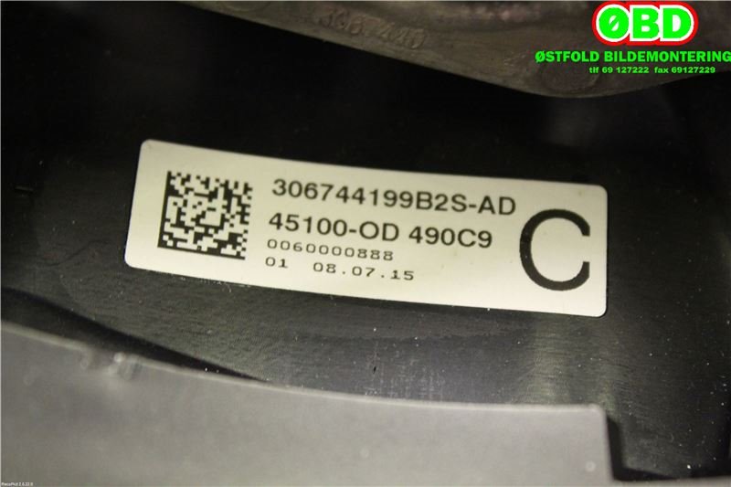 Ratt til Toyota Yaris 2014-2020 (Type III, Fase 2)  (TOYOTA|451020D300C9|)