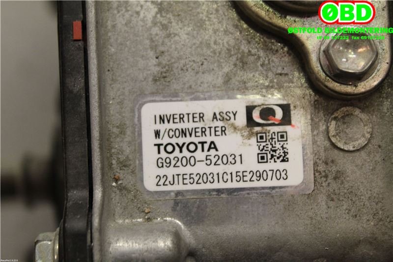 DCDC converter hybrid til Toyota Yaris 2014-2020 (Type III, Fase 2)  (TOYOTA|G920059045|G920052031)