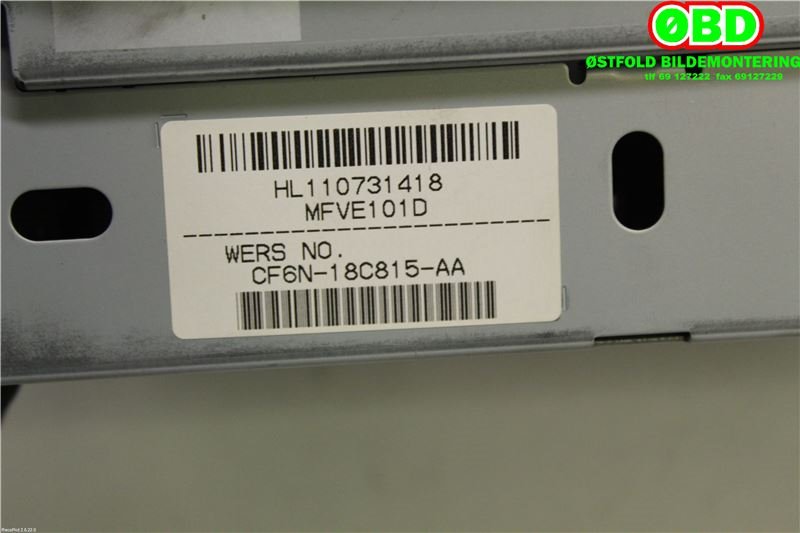 Bilstereo til Volvo V40 2012-2019  (VOLVO||CF6N18C815AA|31396096AA)