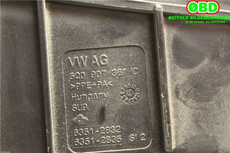 Sikringsboks til VW e-Golf 2014-2017 (Fase 1) (VOLKSWAGEN|5Q0 937 125 C|5Q0 937 125 H|)