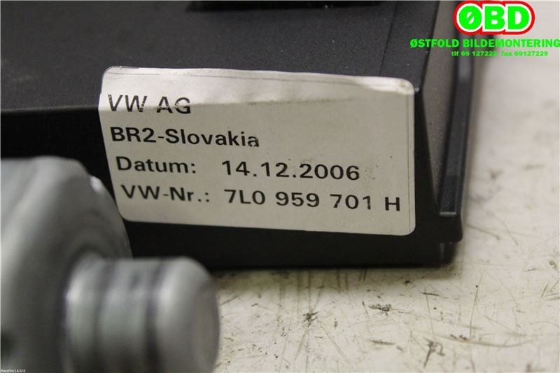 Ruteheis venstre foran til Porsche Cayenne 2007-2010 (Fase 2) (9PA) (9PA) (PORSCHE Cayenne V8 Turbo|955 624 701 02|955 624 701 04|7L0959701H)