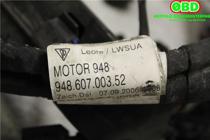 Ledningsnett til Porsche Cayenne 2007-2010 (Fase 2) (9PA) (9PA) (PORSCHE Cayenne V8 Turbo||94860700352)