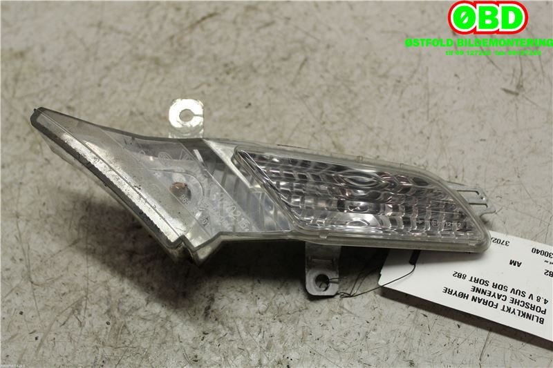 Blinklykt høyre til Porsche Cayenne 2007-2010 (Fase 2) (9PA) (9PA) (PORSCHE Cayenne V8 Turbo|955 631 036 20|958 949 102 A|7L5949102E)