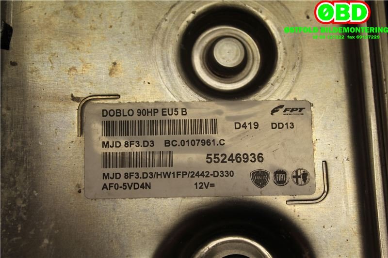 Styreenhet motor til Fiat Doblo 2010-->> (Type II)  (FIAT||55246936)