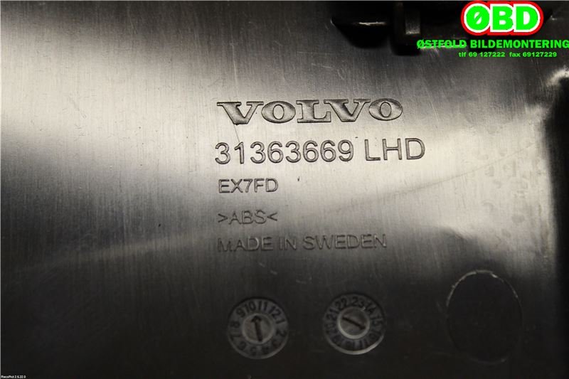 Hanskerom til Volvo XC90 2015-2025 (Type II)  (VOLVO|31393384|)