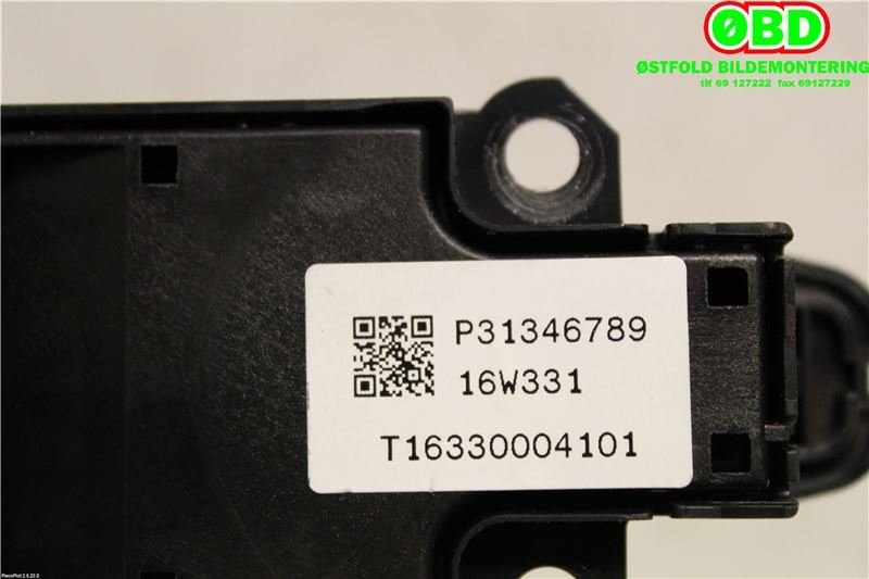 Bryter diverse til Volvo XC90 2015-2025 (Type II)  (VOLVO|31346789|)