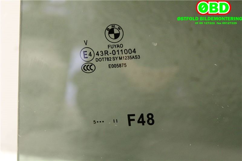 Siderute venstre bak til BMW X1 2015-2022 (F48) (F48) (BMW|51 35 7 388 869|)