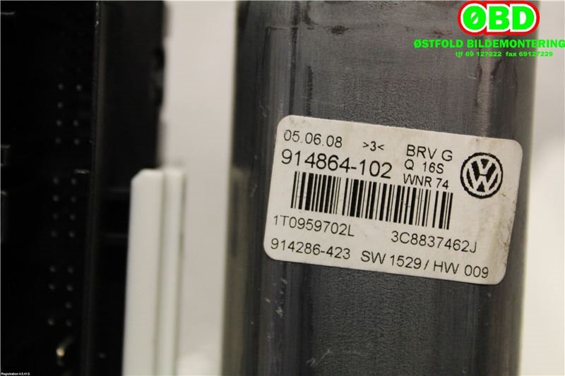 Ruteheis høyre foran til VW CC 2008-2012 (PASSAT CC) (PASSAT CC) (VOLKSWAGEN|1T0 959 702 L||1T0959702L)