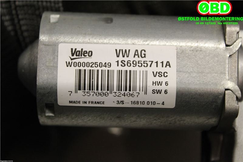 Viskermotor bakrute til Škoda Citigo 2012-2019  (SKODA|1S6 955 711 A|5G0 955 711 C|1S6955711A)