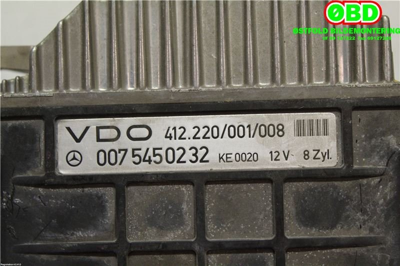 Styreenhet motor til Mercedes 280-560 1981-1991 (W126) (W126) (A 007 545 02 32|412220001008|0075450232)