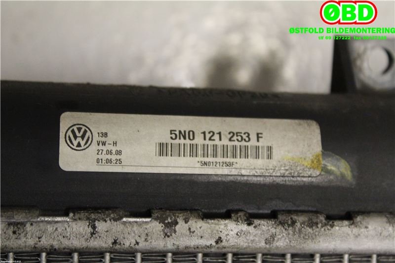 Radiator (automat gir) til VW Tiguan 2007-2011 (Type I, Fase 1)  (VOLKSWAGEN|5N0 121 253 L|5N0 121 253 N|5N0121253F)