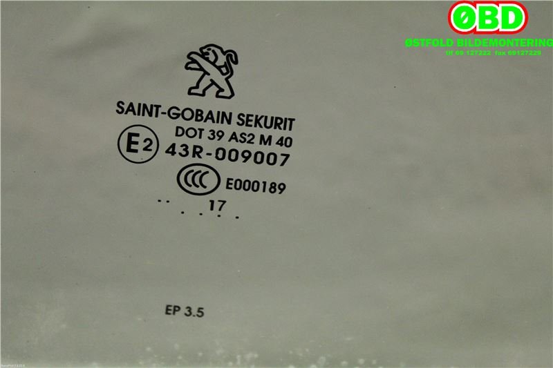 Siderute høyre foran til Peugeot 208 2012-2019 (Type I)  (96 733 606 80|)