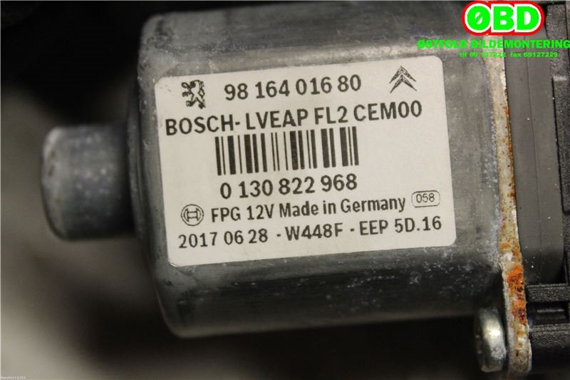 Ruteheis høyre foran til Peugeot 208 2012-2019 (Type I)  (9816402080|)