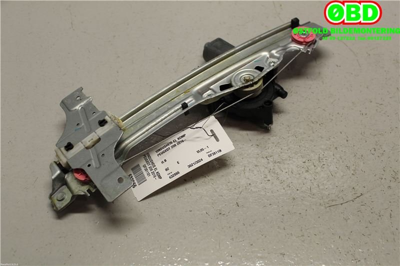 Ruteheis høyre bak til Peugeot 208 2012-2019 (Type I)  (9816402280|)