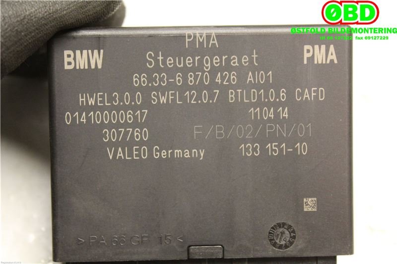 Styreenhet parkering til BMW i3 2013-2022  (BMW||66335A02F94|66336870426)