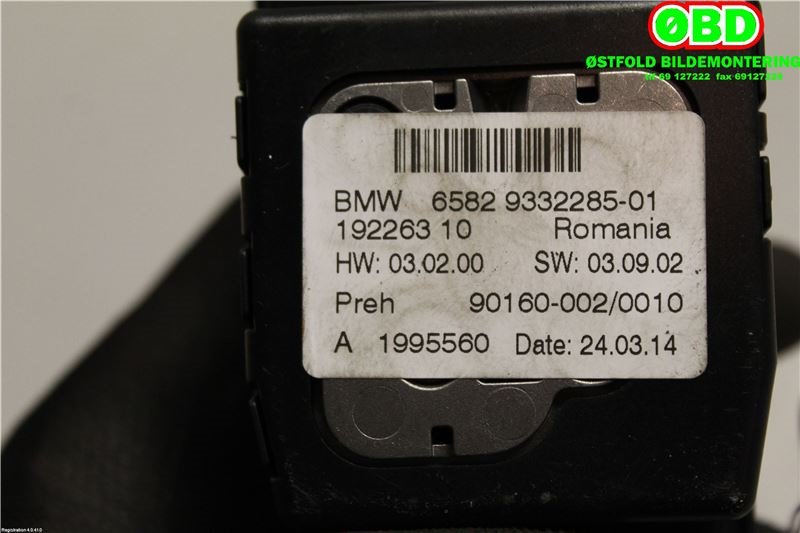Bryter diverse til BMW i3 2013-2022  (BMW|65 82 9 350 723||65829332285)
