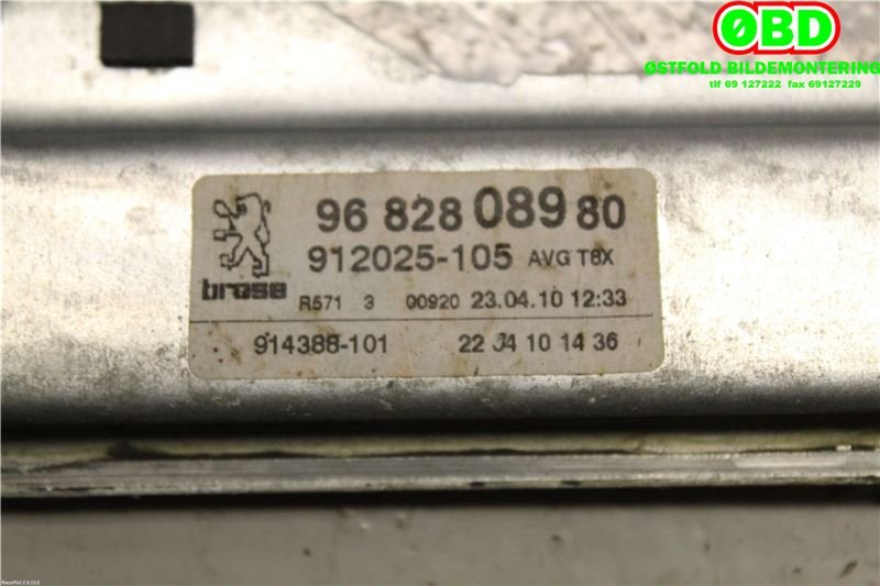 Ruteheis venstre foran til Peugeot 5008 2010-2017 (Type I)  (PEUGEOT|9221FF||9682808980)