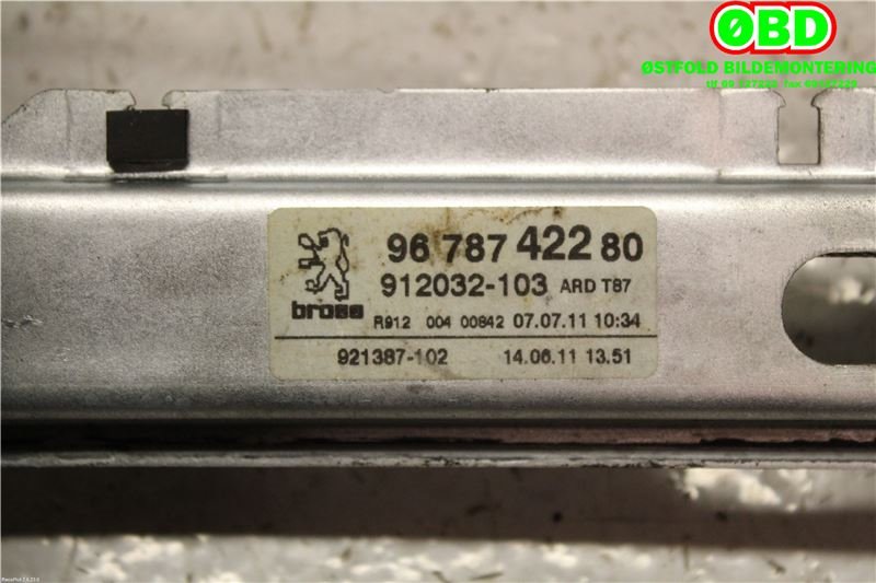 Ruteheis høyre bak til Peugeot 5008 2010-2017 (Type I)  (PEUGEOT|9224G6|1607674980|)