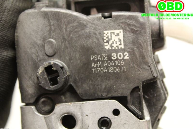 Låsekasse venstre bak til Peugeot 5008 2010-2017 (Type I) (PEUGEOT|9137 V7|98 006 242 80|732302)
