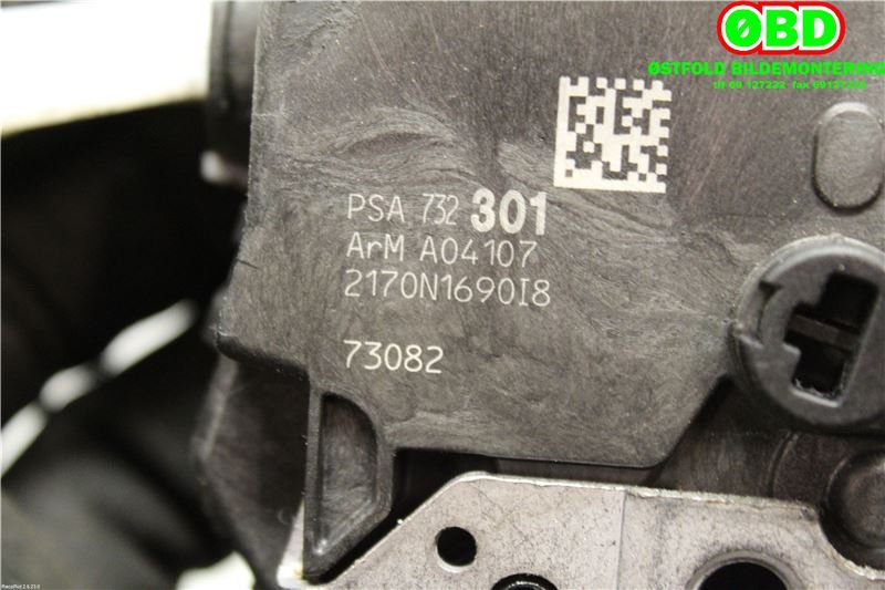 Låsekasse høyre bak til Peugeot 5008 2010-2017 (Type I)  (PEUGEOT|9138 AC|98 006 241 80|732301)