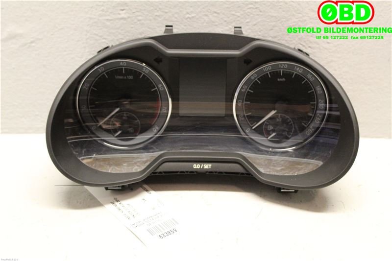Instrumentpanel til Škoda Octavia 2013-2016 (Type III, Fase 1) (SKODA|5E0 920 710||5E0920710)
