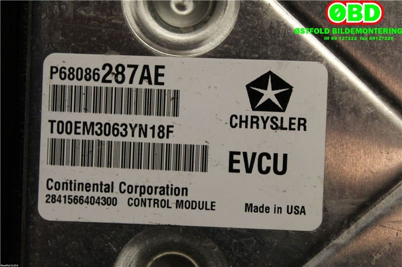 Styreenhet diverse til Fiat 500 2008-2020  (FIAT||68086287AE)
