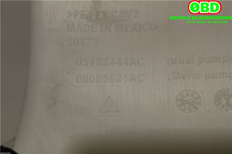Spylertank til Fiat 500 2008-2020 (FIAT||5182444AC)