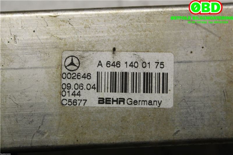 EGR-kjøler til Mercedes C-Klasse 2004-2007 (Fase 2) (W203) (W203) (MERCEDES|A 646 140 01 75|A 646 140 08 75|6461400175)