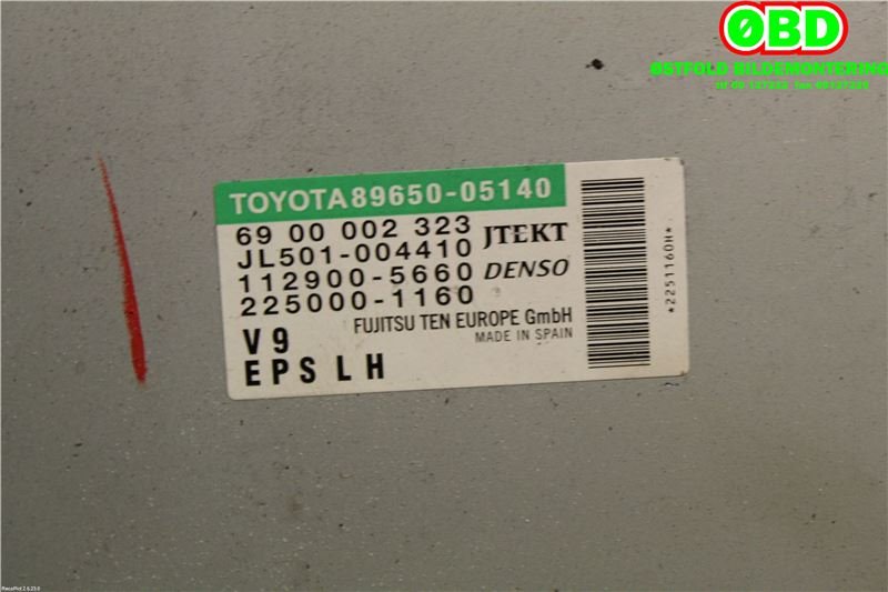 Styreenhet servo til Toyota Avensis 2009-2015 (Type III, Fase 1)  (TOYOTA|8965005140|)