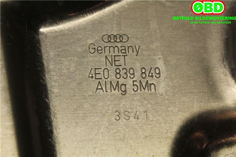 Ruteheis venstre bak til Audi A8 2003-2010 (Type II)  (AUDI|4E0 839 461 C|)