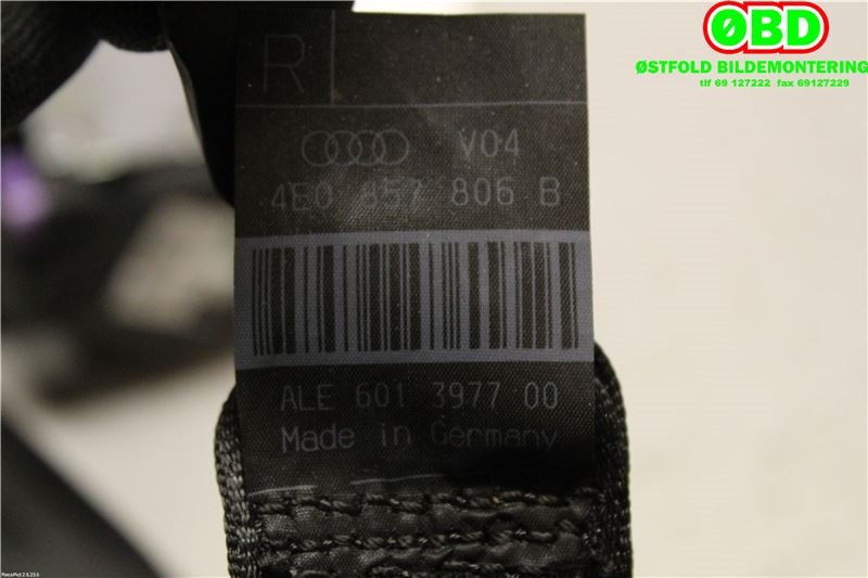Airbag beltestrammer til Audi A8 2003-2010 (Type II) (AUDI|4E0 857 806 B||4E0857806B)