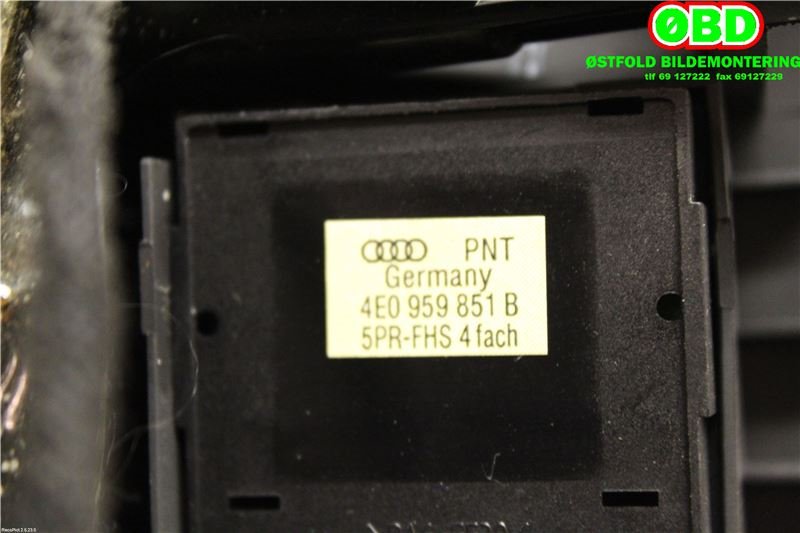 Bryter ruteheis til Audi A8 2003-2010 (Type II) (AUDI|4E0959851B|)