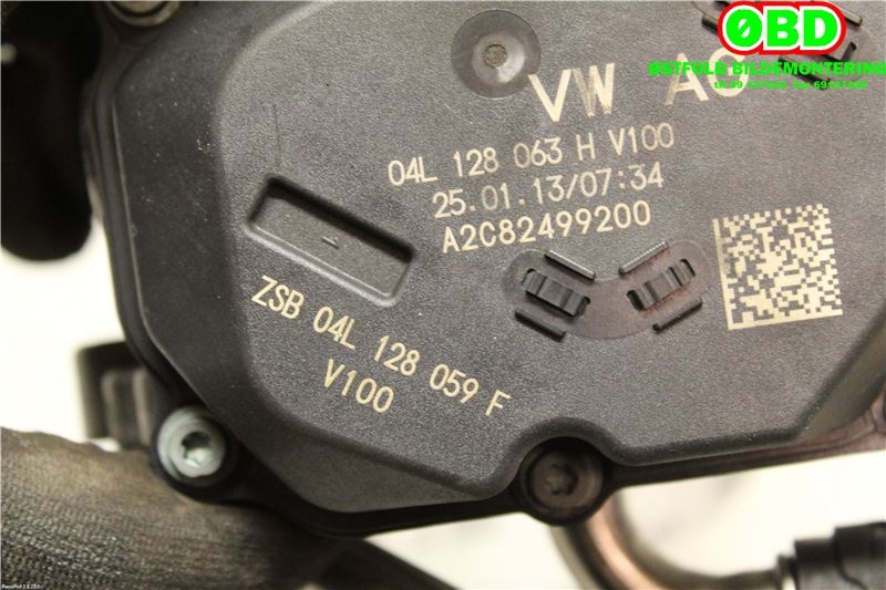 Spjeldhus til VW Golf VII 2012-2017 (Fase 1)  (VOLKSWAGEN|04L 128 063 P|04L 128 063 T|04L128063H)