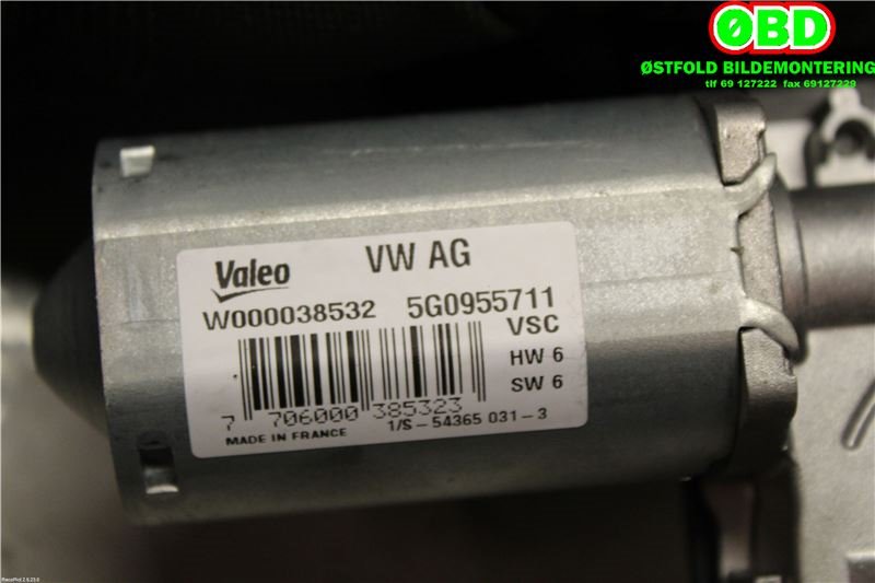 Viskermotor bakrute til VW Golf VII 2012-2017 (Fase 1)  (VOLKSWAGEN|5G0 955 711 A|5G0 955 711 C|5G0955711)