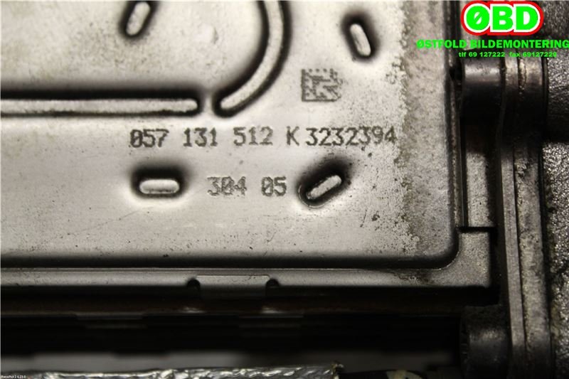 EGR-kjøler til Audi A8 2003-2010 (Type II)  (AUDI|057 131 512 K||057131512K)